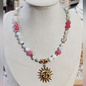 Handmade Natural Stone Chunky Necklace